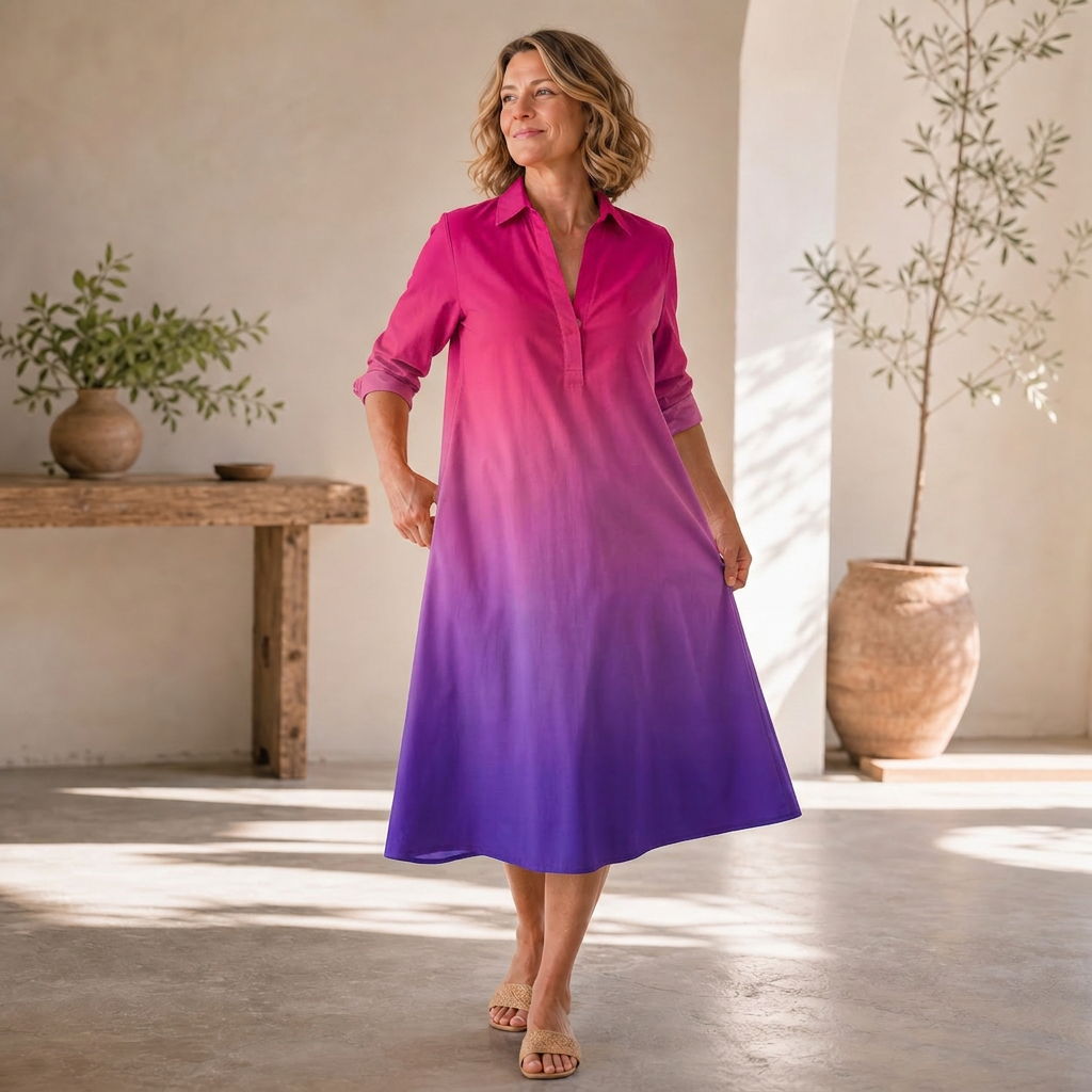 Agnese Lambruschini™ Elegantní midi šaty pro bezstarostný styl