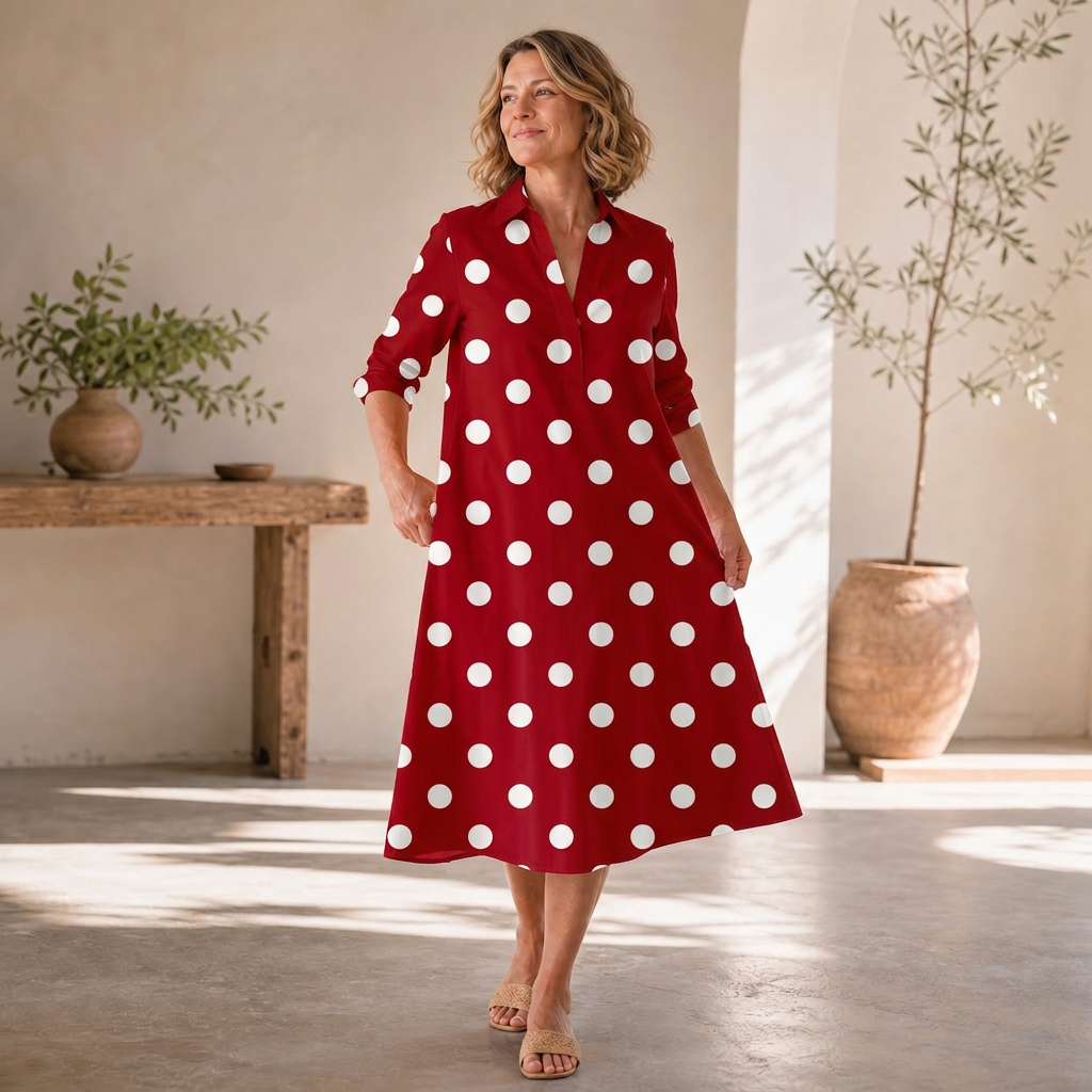 Agnese Lambruschini™ Elegantní midi šaty pro bezstarostný styl