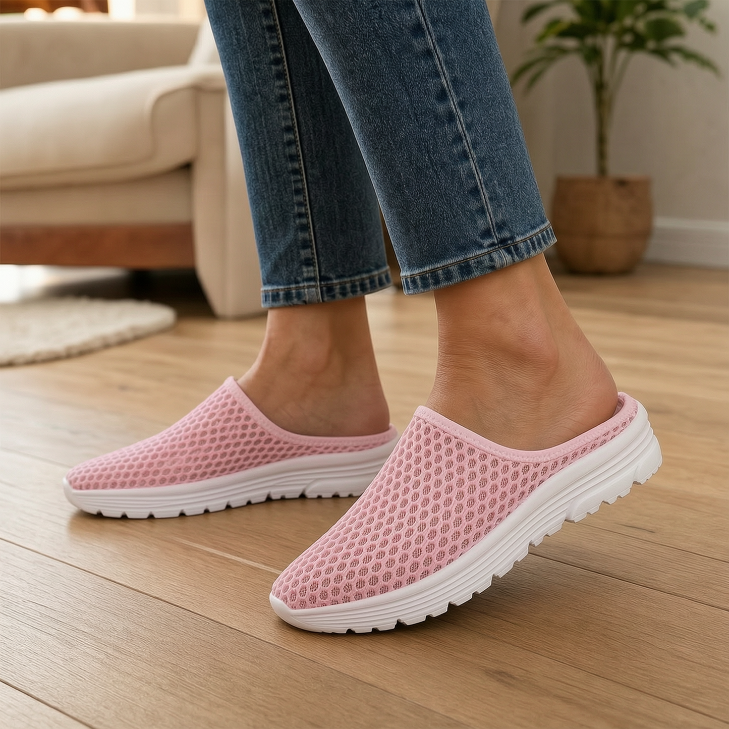 AiroStep™ Prodyšné pantofle pro příjemné osvěžení