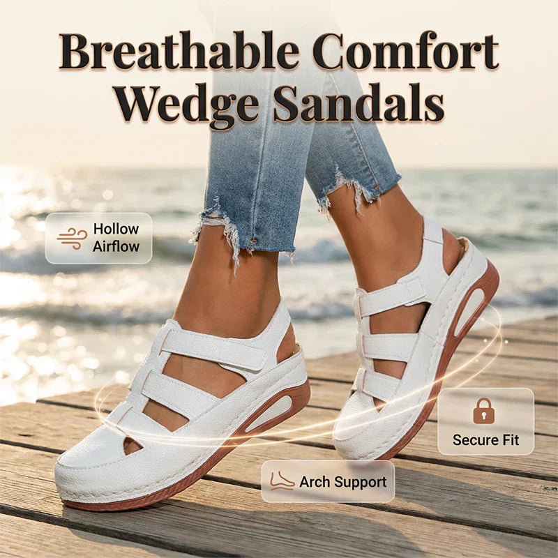 AiryStep™ Prodyšné klínové sandály pro celodenní pohodlí