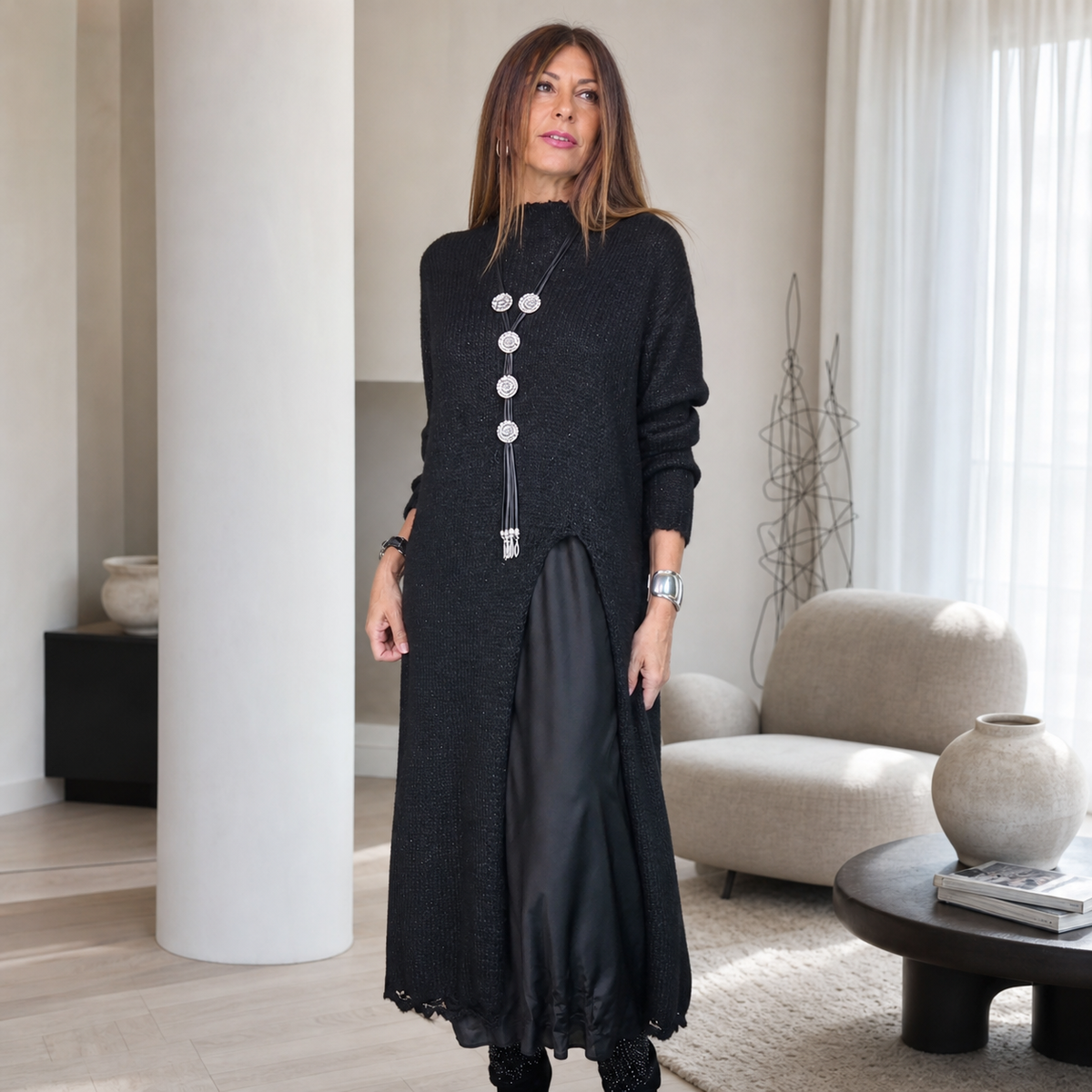Albertina Frasca™ Měkký vrstvený svetrový set pro elegantní pohodlí