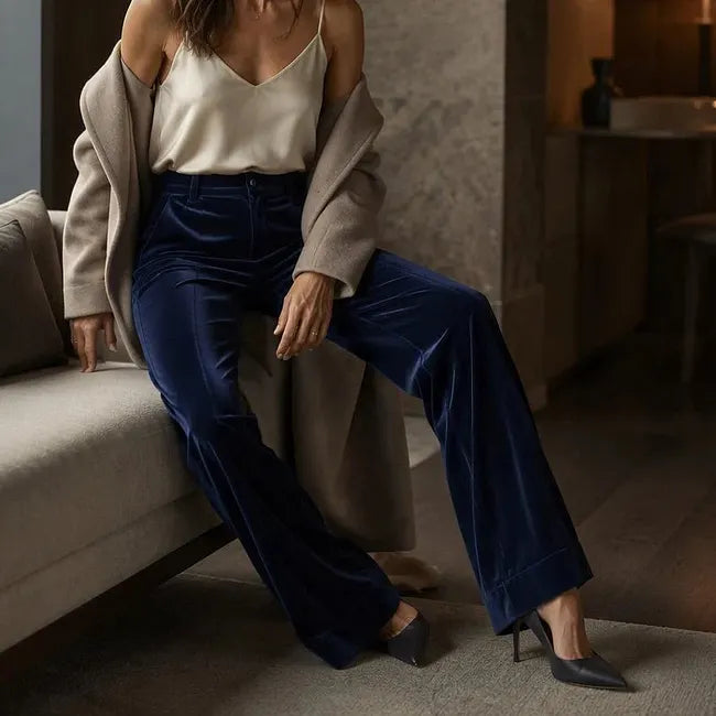 Alessandra Nicolosi™ Široké kalhoty s vysokým pasem pro elegantní každodenní styl