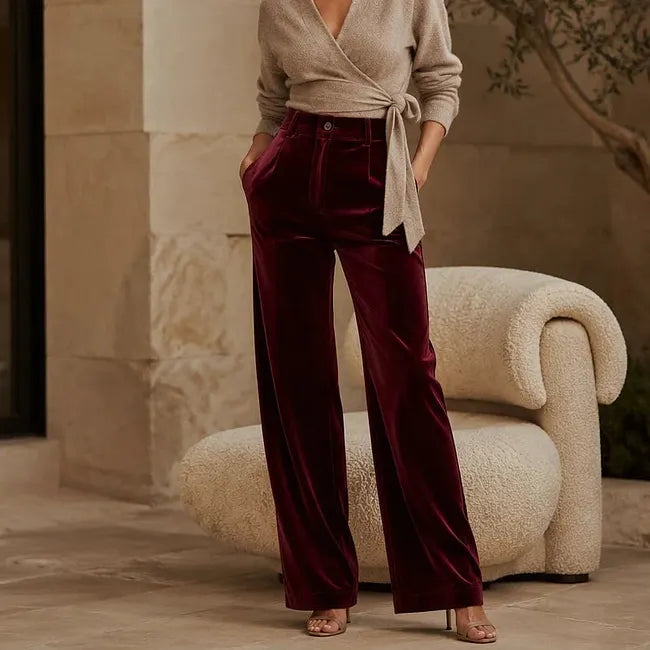 Alessandra Nicolosi™ Široké kalhoty s vysokým pasem pro elegantní každodenní styl