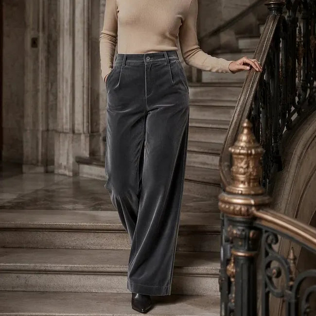 Alessandra Nicolosi™ Široké kalhoty s vysokým pasem pro elegantní každodenní styl
