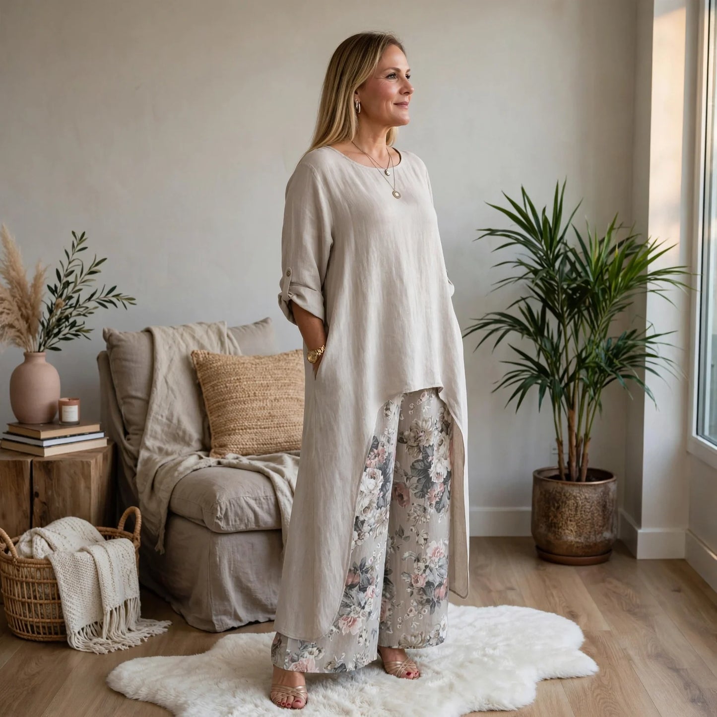 Angiolina Lipari™ Prodyšný dvoudílný set pro bezstarostný styl