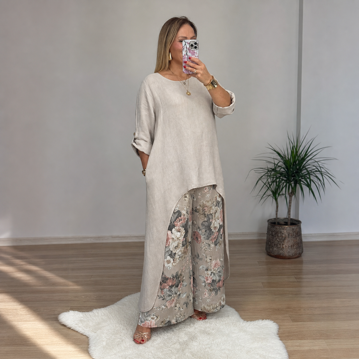 Angiolina Lipari™ Prodyšný dvoudílný set pro bezstarostný styl