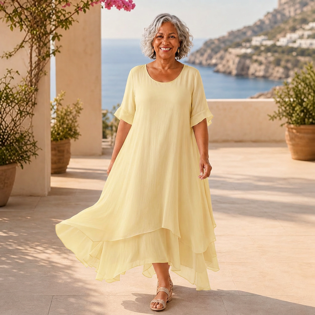 Antonia Lucania™ Vzdušné maxi šaty pro bezstarostnou letní eleganci