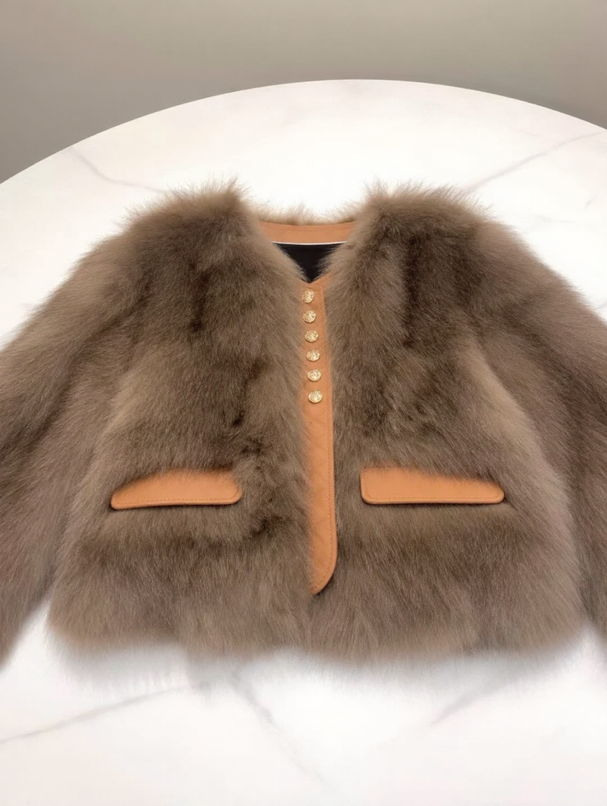 Assunta Ferrozzi™ Elegantní bunda z umělé kožešiny