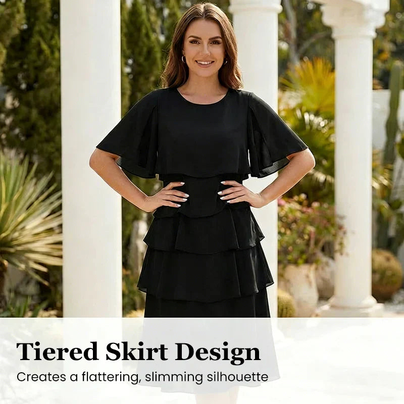 Barbara Muggia™ Šaty s volánkovými rukávy pro bezstarostnou eleganci