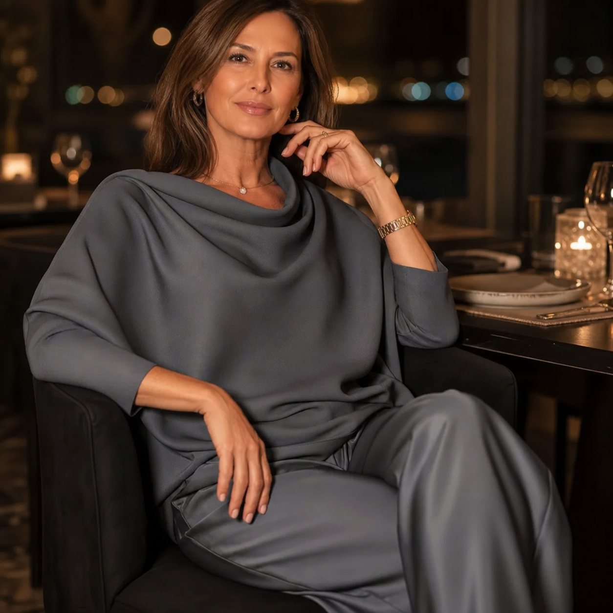 Benedetta Barchetti™ Vzdušná dvoudílná souprava pro bezstarostnou eleganci