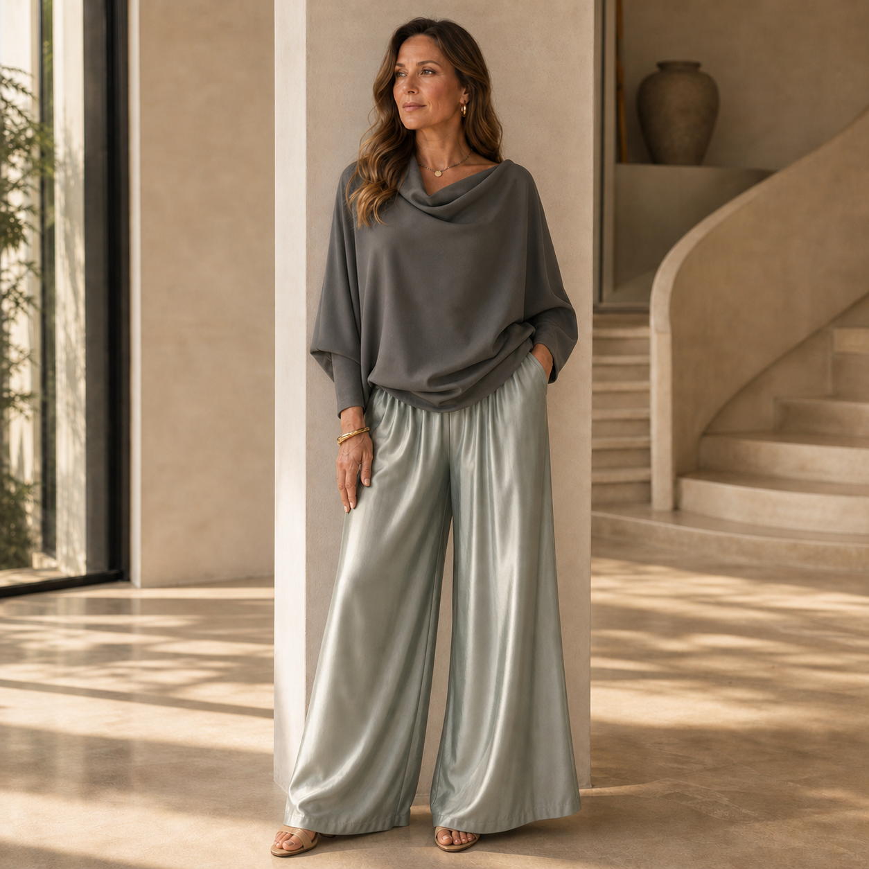 Benedetta Barchetti™ Vzdušná dvoudílná souprava pro bezstarostnou eleganci