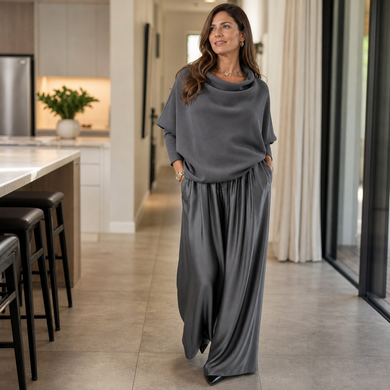 Benedetta Barchetti™ Vzdušná dvoudílná souprava pro bezstarostnou eleganci