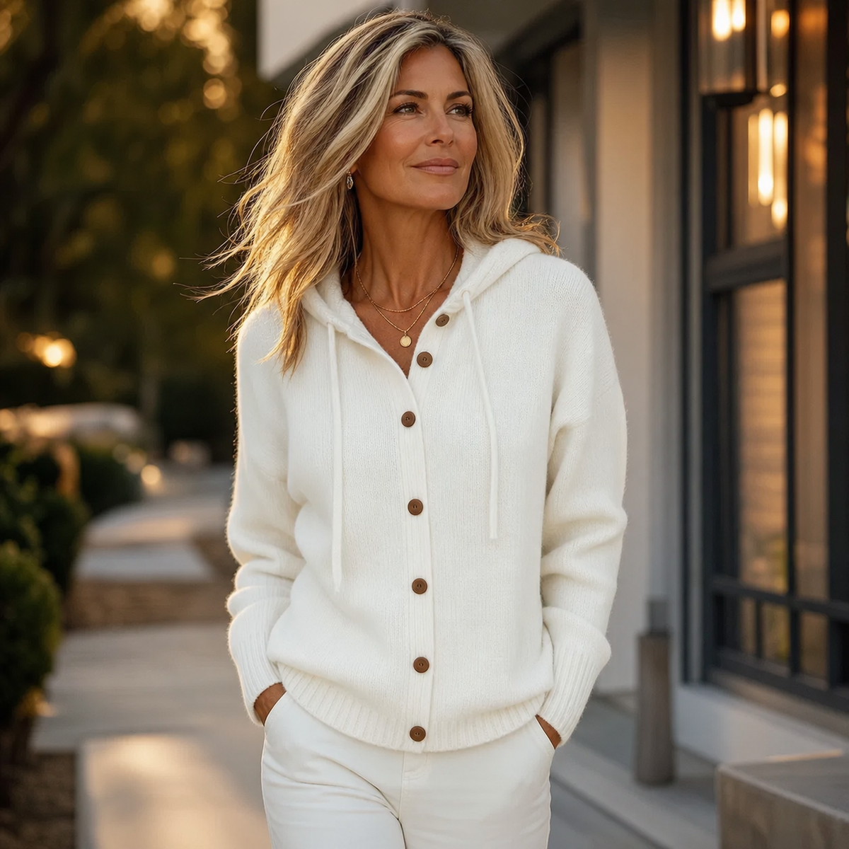 Bianca Bonarrigo™ Útulný cardigan s kapucí pro snadné vrstvení
