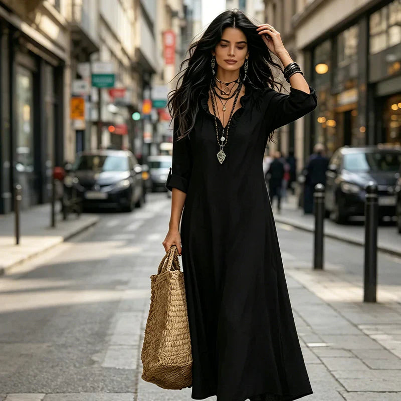 Bianca Napoletano™ Splývavé maxi šaty pro lehký letní styl