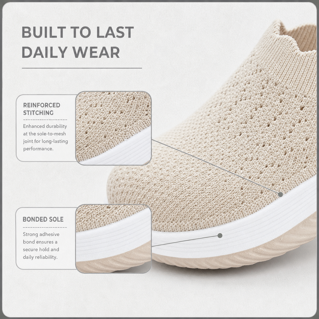 BreezeStep™ Polstrované nazouvací boty pro celodenní chůzi