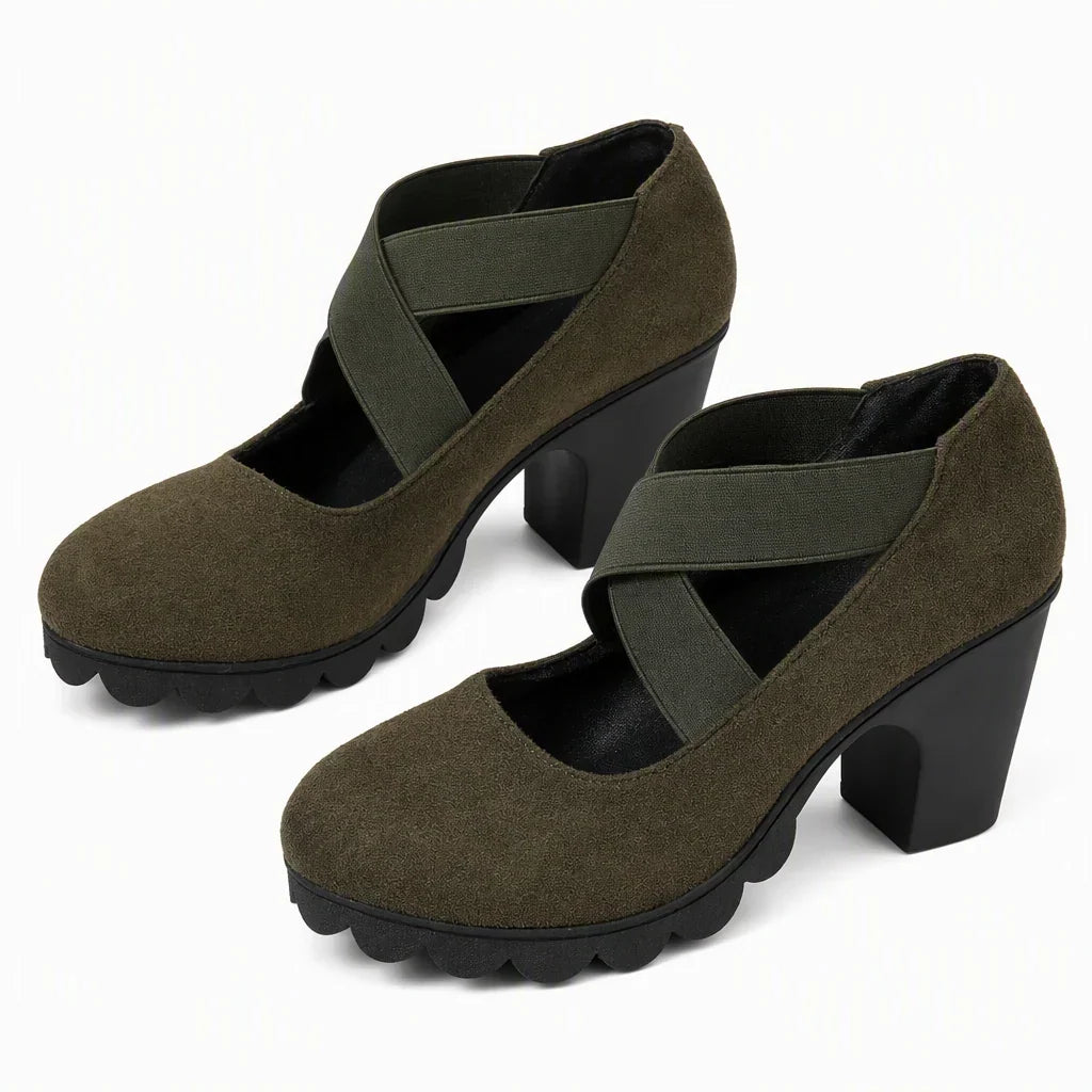 Camelia Izzo™ Elegantní lodičky Mary Jane na platformě