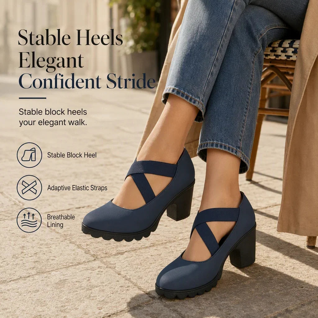 Camelia Izzo Elegant Mary Jane Platform Heels - main product view