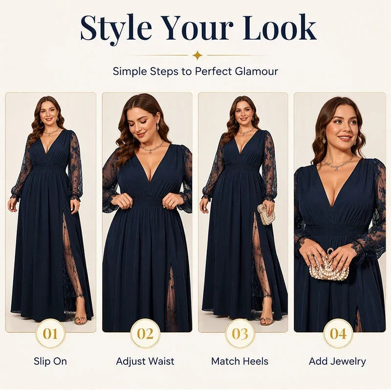 Camilla Amato™ Elegantní krajkové šaty pro zvláštní příležitosti