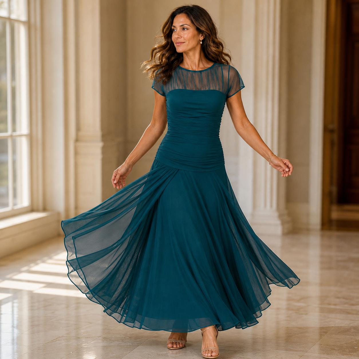 Camilla Della Valle™ Elegantní splývavé šaty pro zvláštní příležitosti