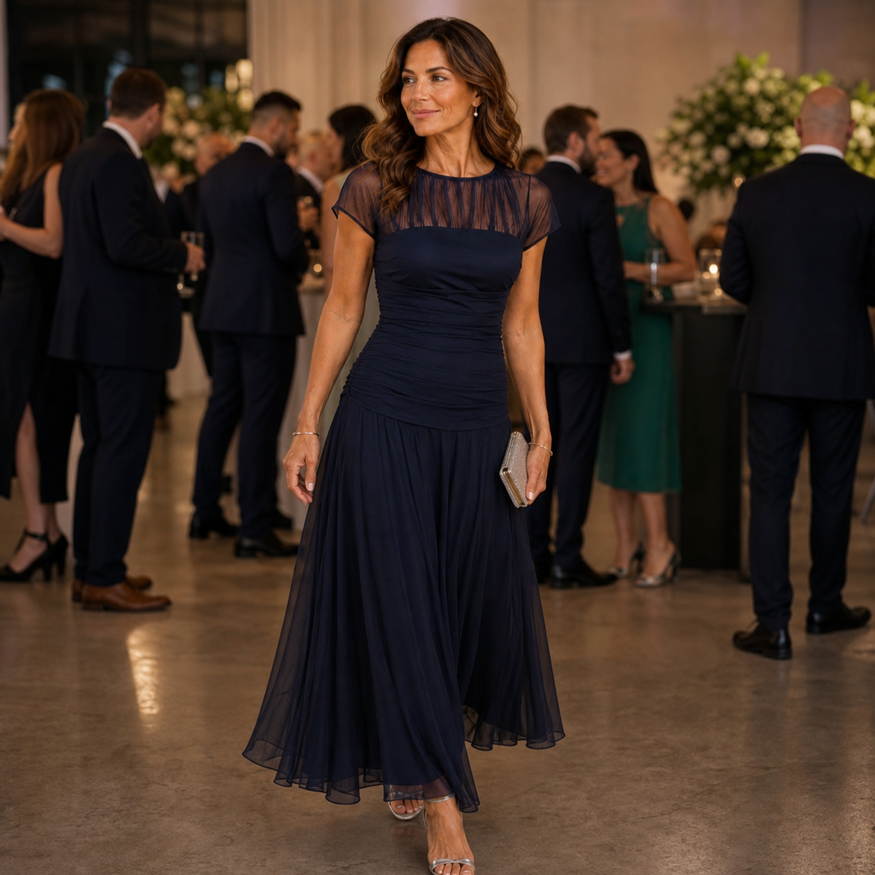 Camilla Della Valle™ Elegantní splývavé šaty pro zvláštní příležitosti