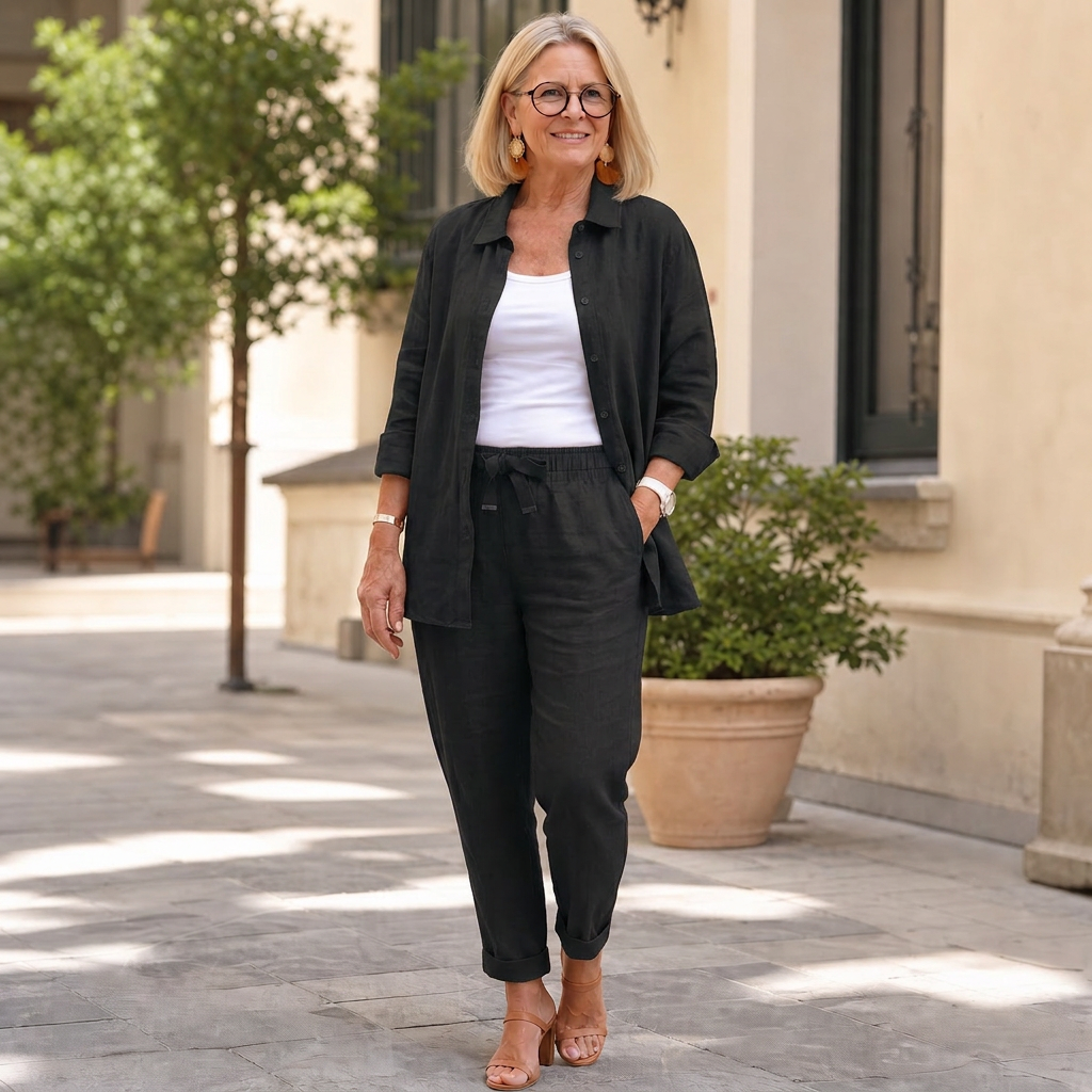 Camilla Manfredi™ Lehká košile a kalhoty na teplé dny