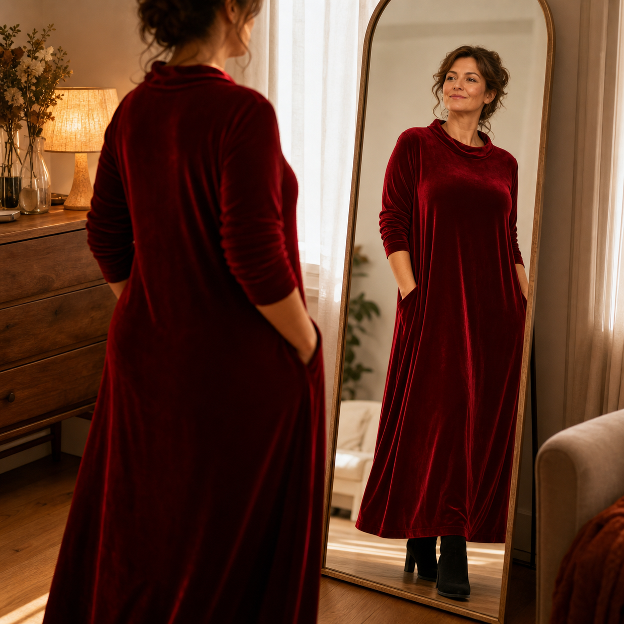Candida Manganelli™ Útulné maxi šaty pro styl bez námahy