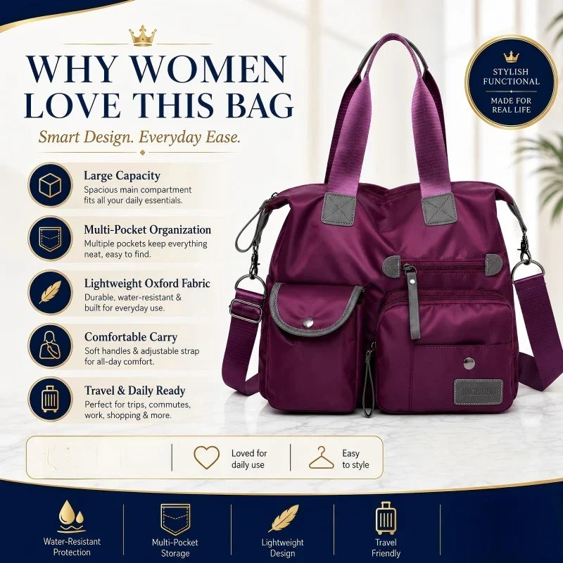 CarryLux™ Prostorná taška přes rameno pro snadnou organizaci každého dne