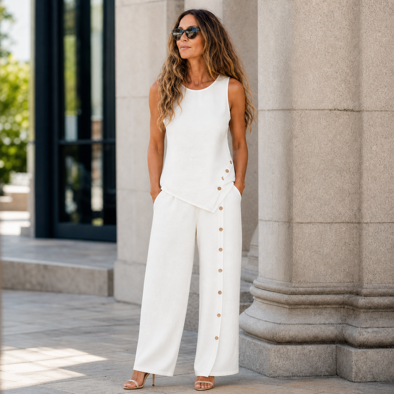 Celeste Maroni™ Dvoudílná souprava pro elegantní každodenní styl bez námahy