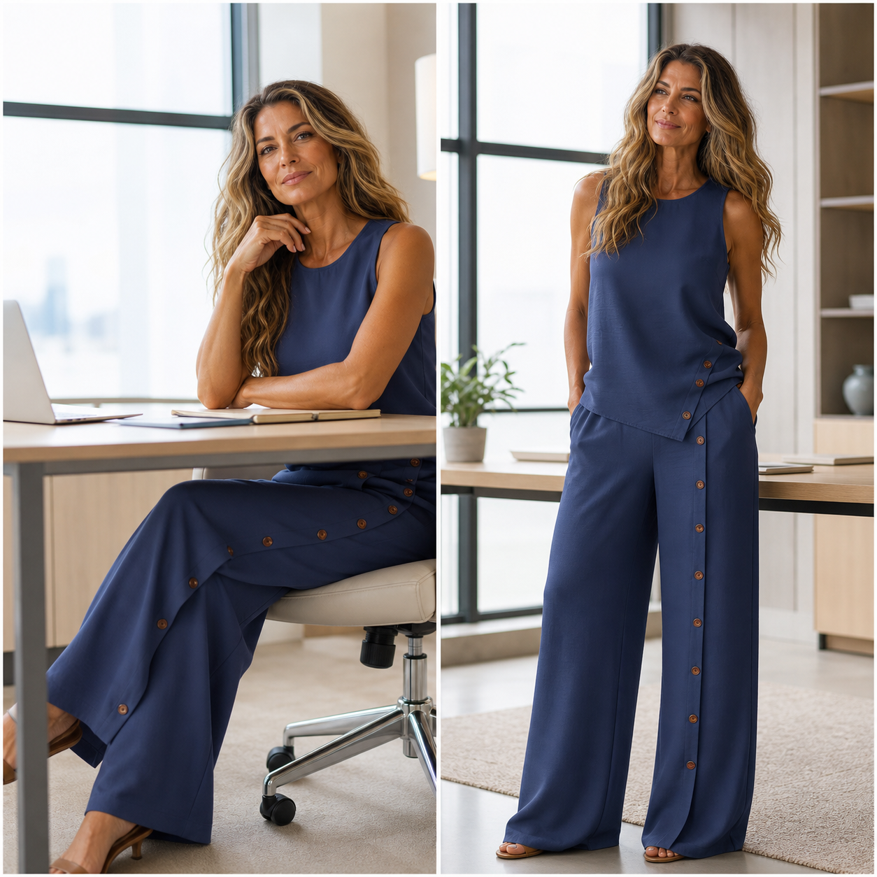 Celeste Maroni™ Dvoudílná souprava pro elegantní každodenní styl bez námahy