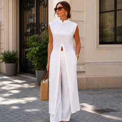 Chiara Imperatore™ Dvoudílná souprava bez rukávů pro bezstarostný styl
