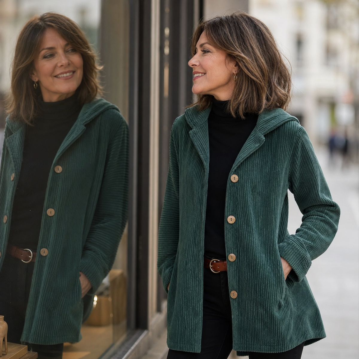 Clementina Cascio™ Kapucový kabát pro bezstarostný podzimní styl