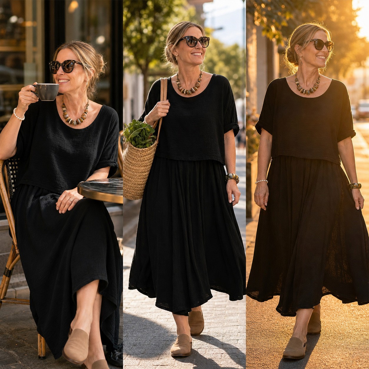 Daria Panozzo™ Lehký dvoudílný letní outfit