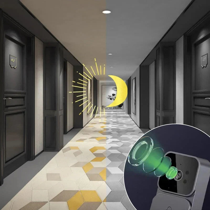 DoorView Pro™ Bezdrátový video zvonek pro bezpečnější otevírání dveří