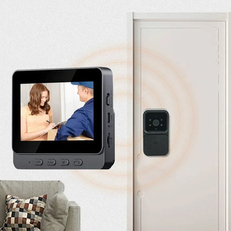 DoorView Pro™ Bezdrátový video zvonek pro bezpečnější otevírání dveří