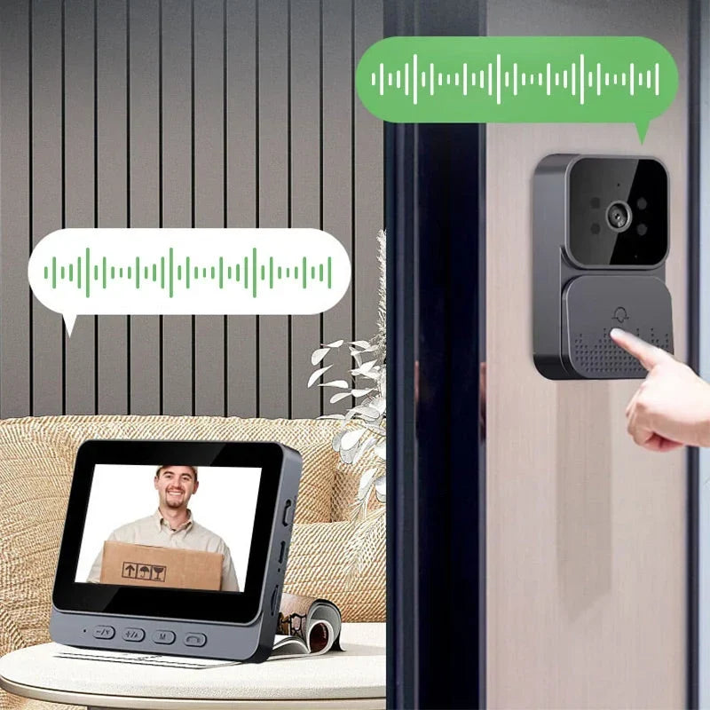 DoorView Pro™ Bezdrátový video zvonek pro bezpečnější otevírání dveří