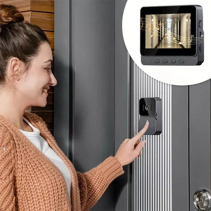 DoorView Pro™ Bezdrátový video zvonek pro bezpečnější otevírání dveří