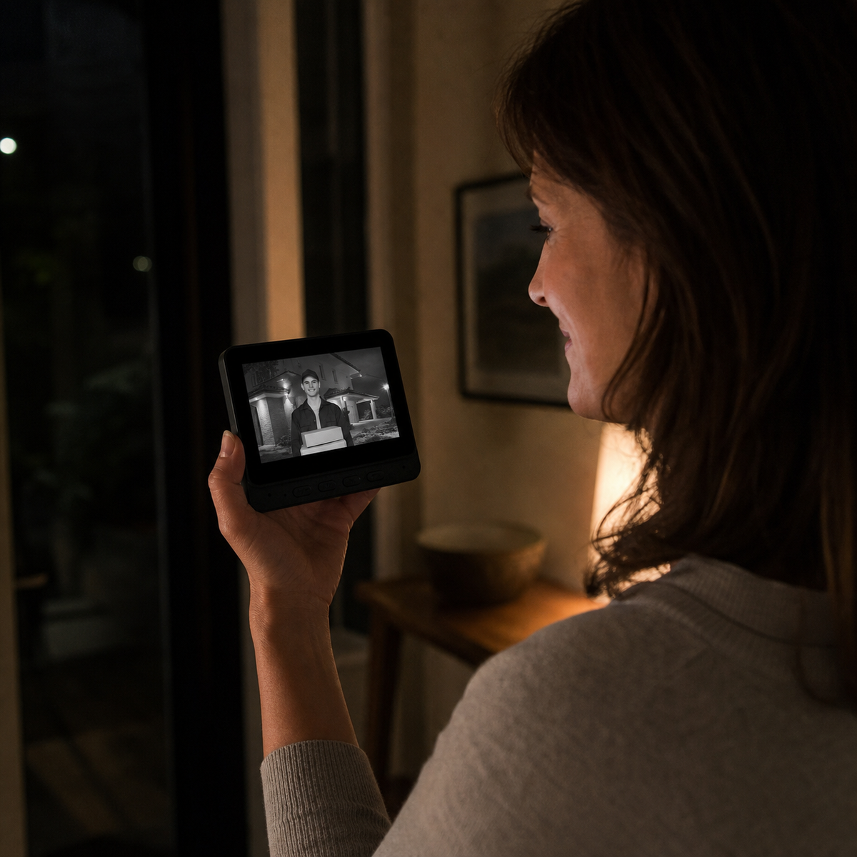 DoorView Pro™ Bezdrátový video zvonek pro bezpečnější otevírání dveří