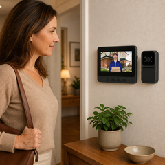DoorView Pro™ Bezdrátový video zvonek pro bezpečnější otevírání dveří