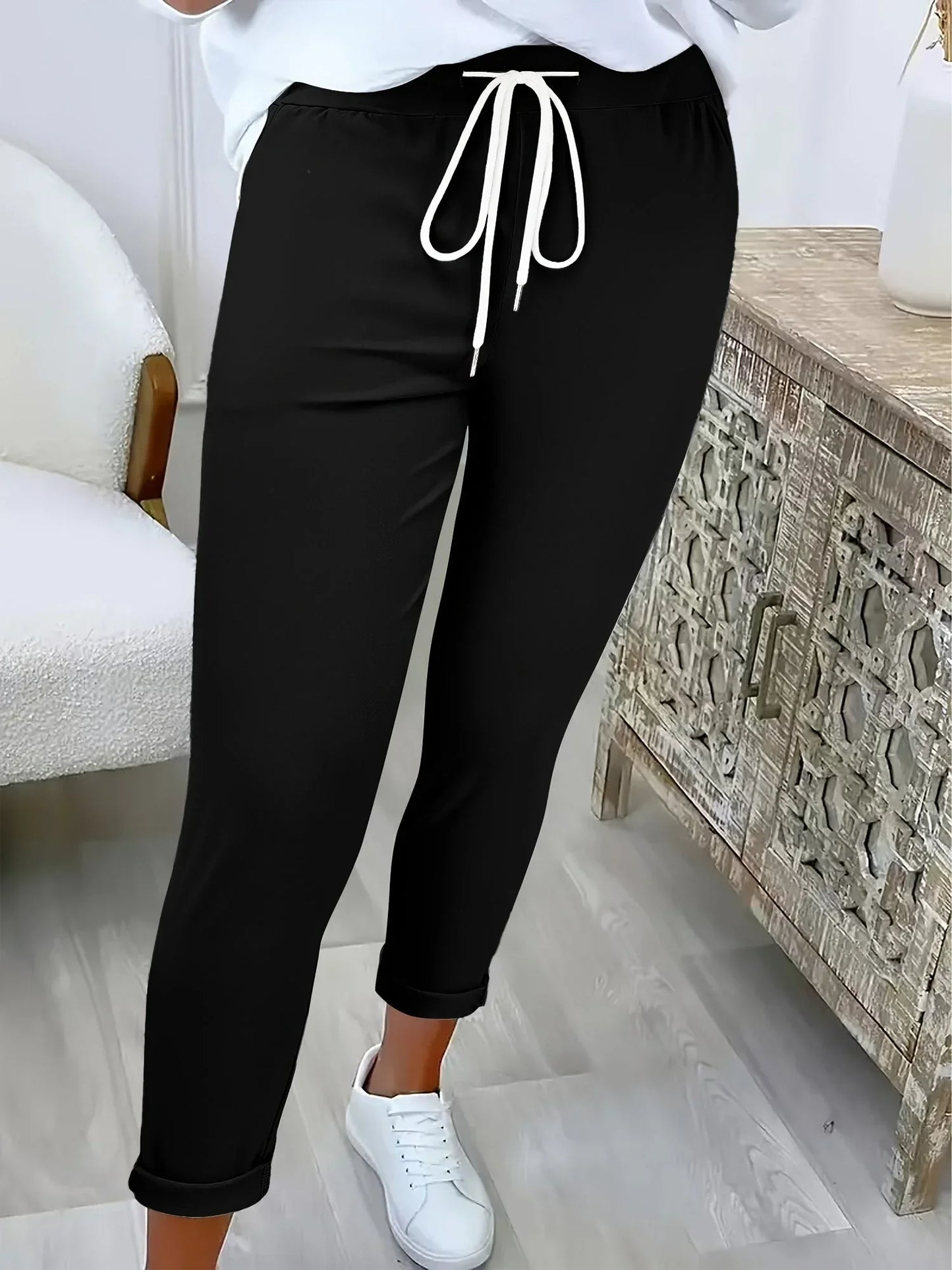 Edvige Alberti™ Elegantní strečové kalhoty pro celodenní pohodlí