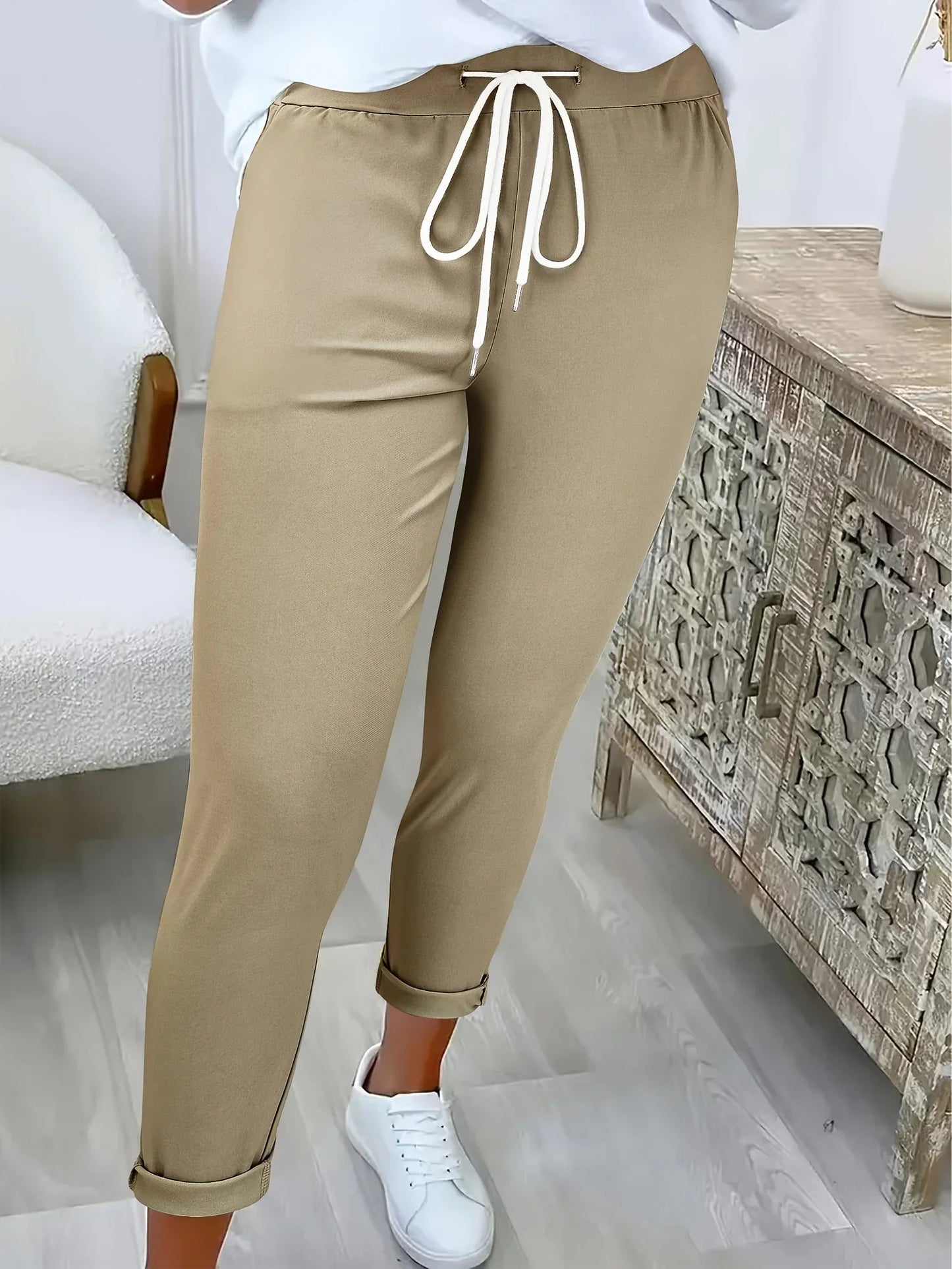 Edvige Alberti™ Elegantní strečové kalhoty pro celodenní pohodlí