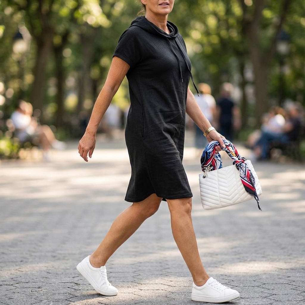 Elena Ferretti™ Mikinové šaty s kapucí
