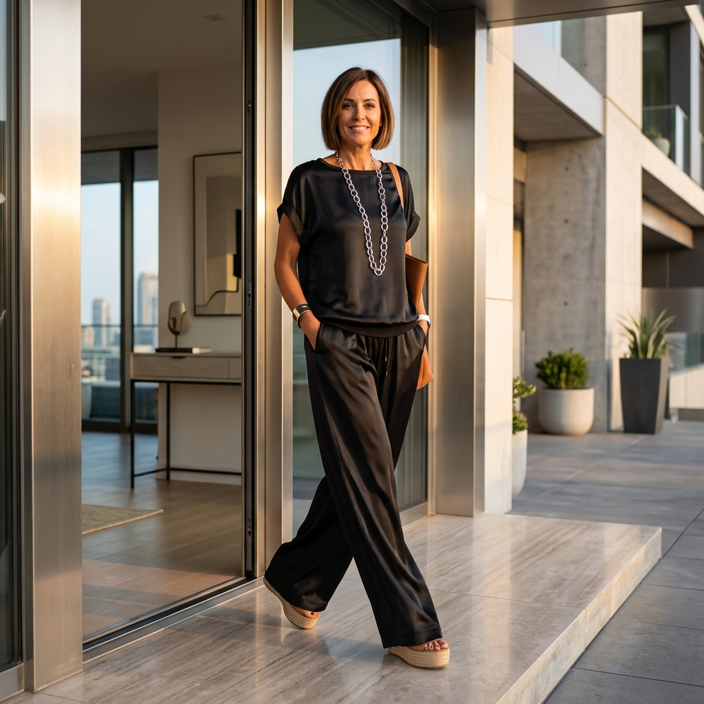 Eleonora Rinaldi™ elegantní saténová souprava