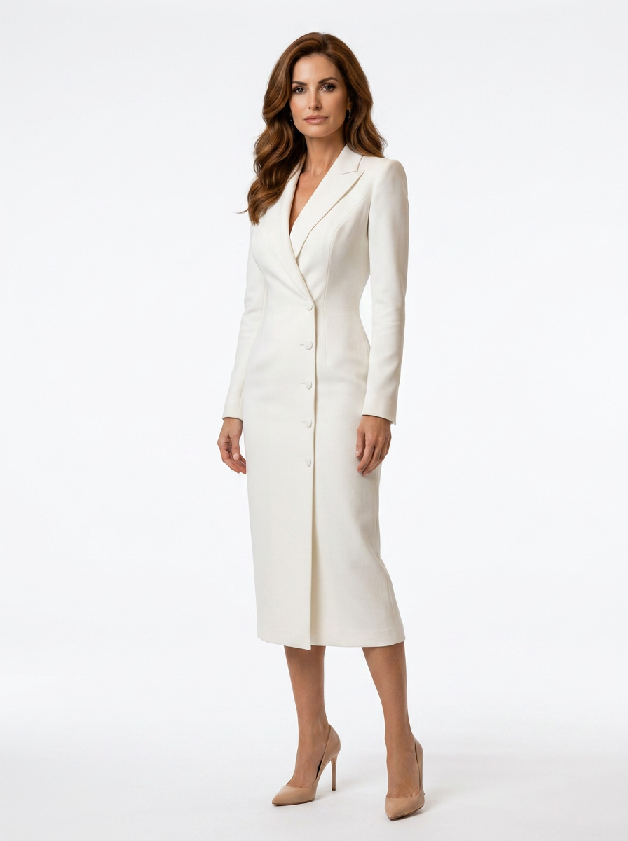 Fabiana Scarpa™ Elegantní midi blazer šaty pro práci i večery