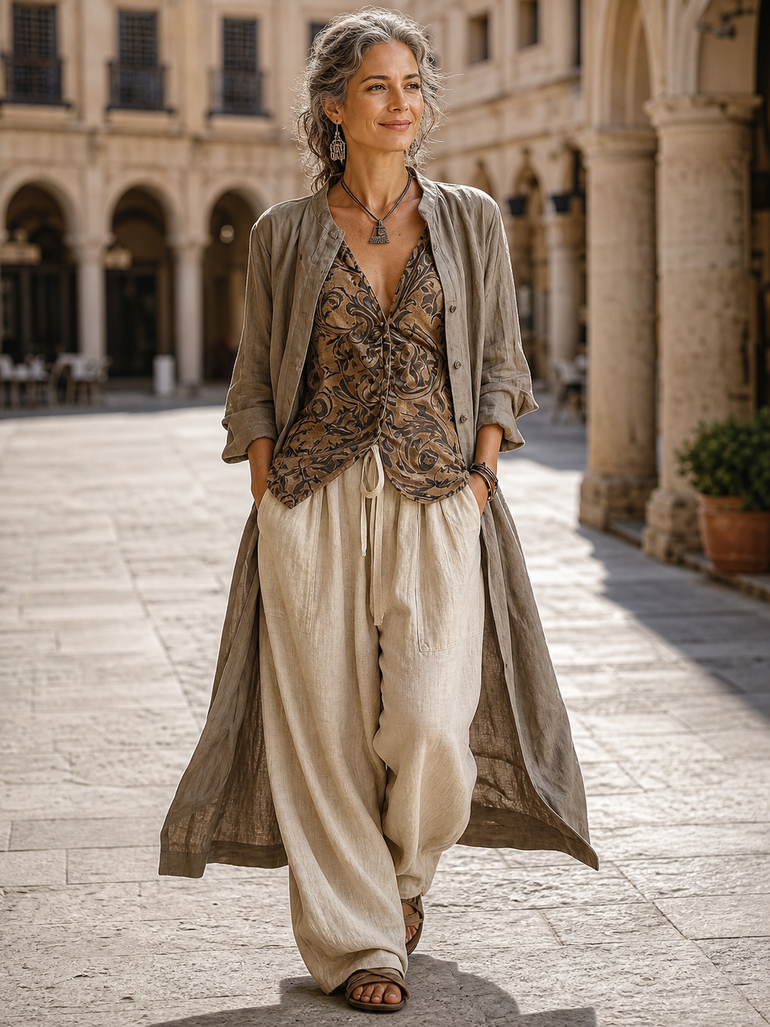 Federica Polacco™ Prodyšný set tří dílů pro bezstarostný styl