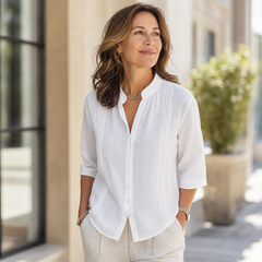 Federica Schiavone™ Versatile Pintuck Top for Day to Dinner
