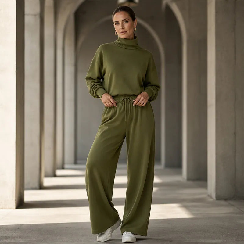 Felicia Bottini™ Měkký rolákový domácí set pro elegantní pohodlí