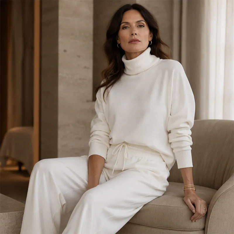Felicia Bottini™ Měkký rolákový domácí set pro elegantní pohodlí