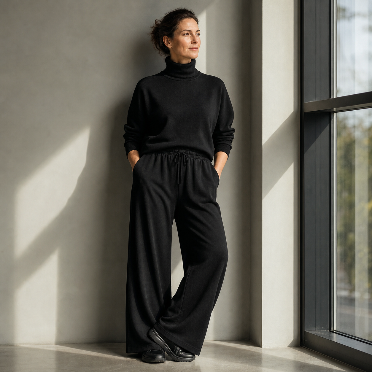 Felicia Bottini™ Měkký rolákový domácí set pro elegantní pohodlí