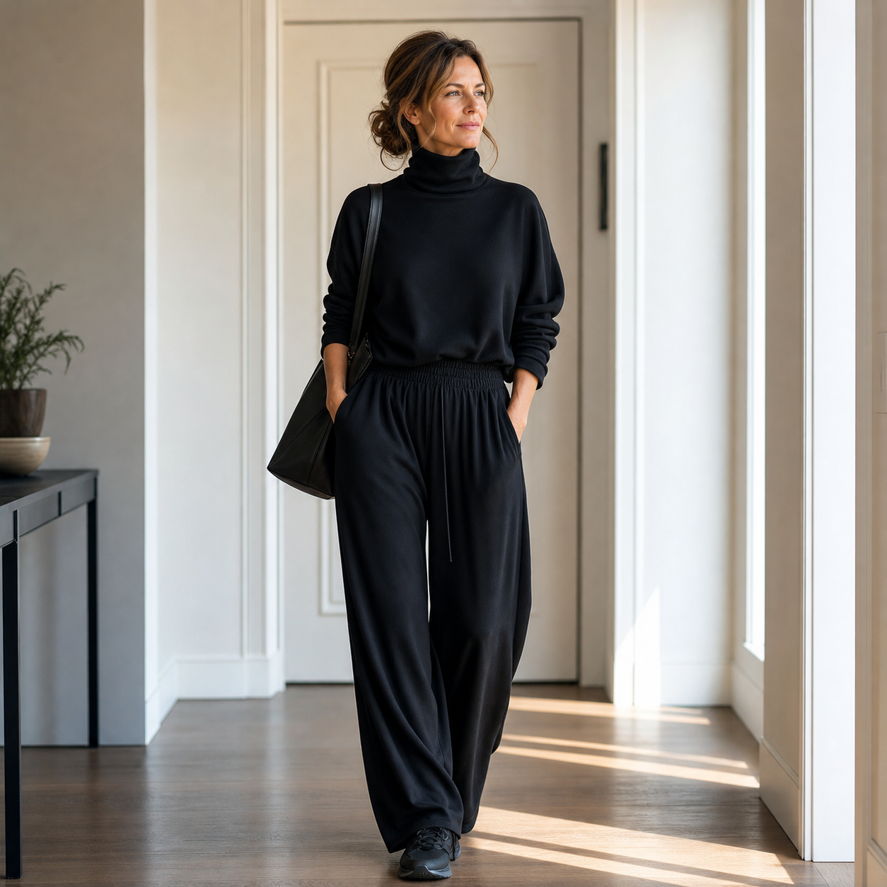 Felicia Bottini™ Měkký rolákový domácí set pro elegantní pohodlí