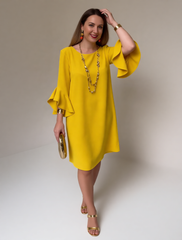 Fiorella Albanese™ Elegantní mini šaty s volánkovými rukávy
